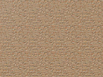 red brick wall 3d model