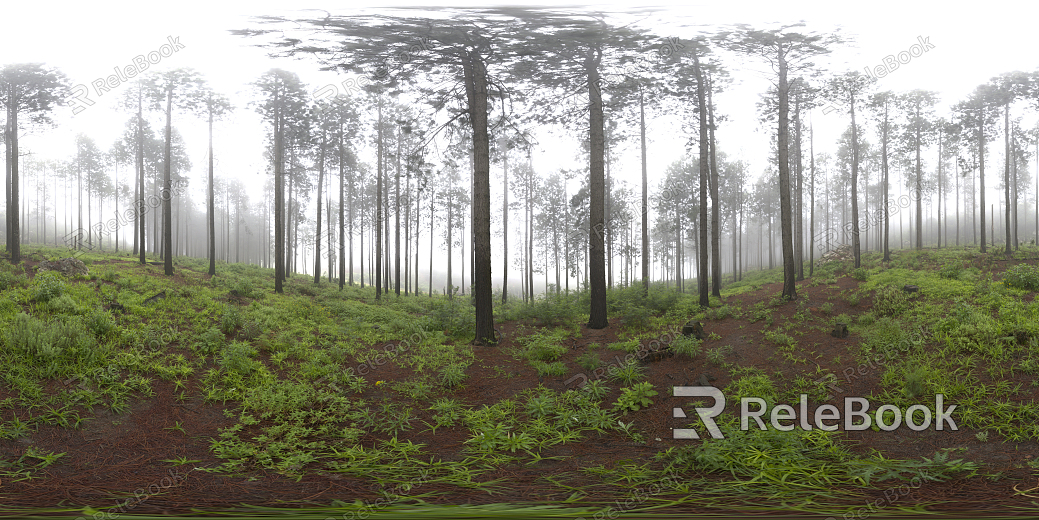 A vast, sunlit savannah stretches to the horizon, dotted with lush trees and grasslands, under a dramatic sky of scattered clouds, in this Wild HDRi image, perfect for rendering natural environments.