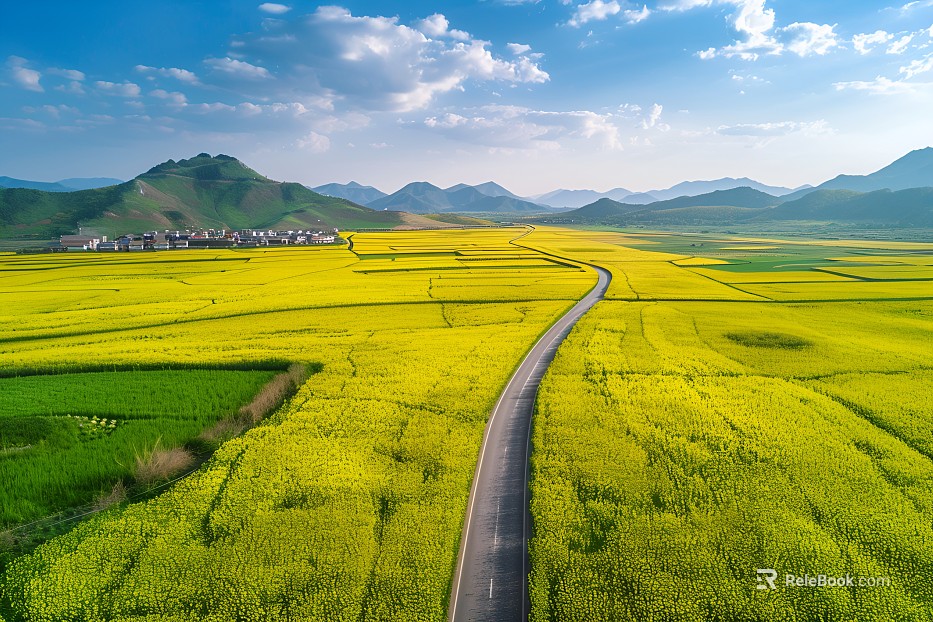 Pastoral scenery texture