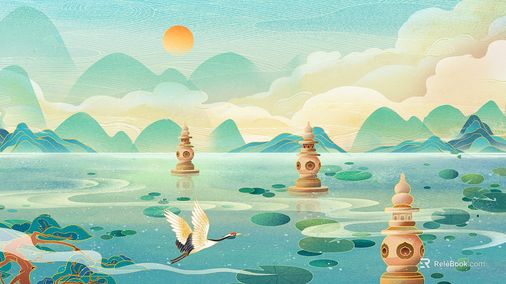 landscape painting texture