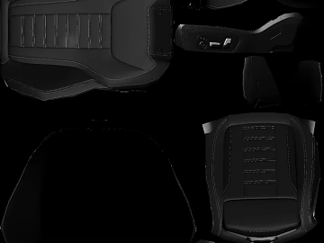 Black fine-grain leather car seats texture (ID:ffaeh957596)