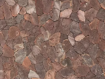 Red brown gray rubble courtyard floor stone texture (ID:ffaeh308826)