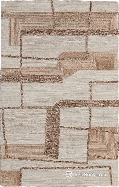 Modern Brown Beige Geometric Carpet Living Room texture