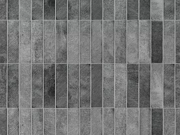 Industrial Wind Deep Grey Strip Ceramic Mosaic texture (ID:ffaeh206382)