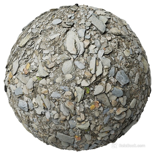 Gravel PBR texture