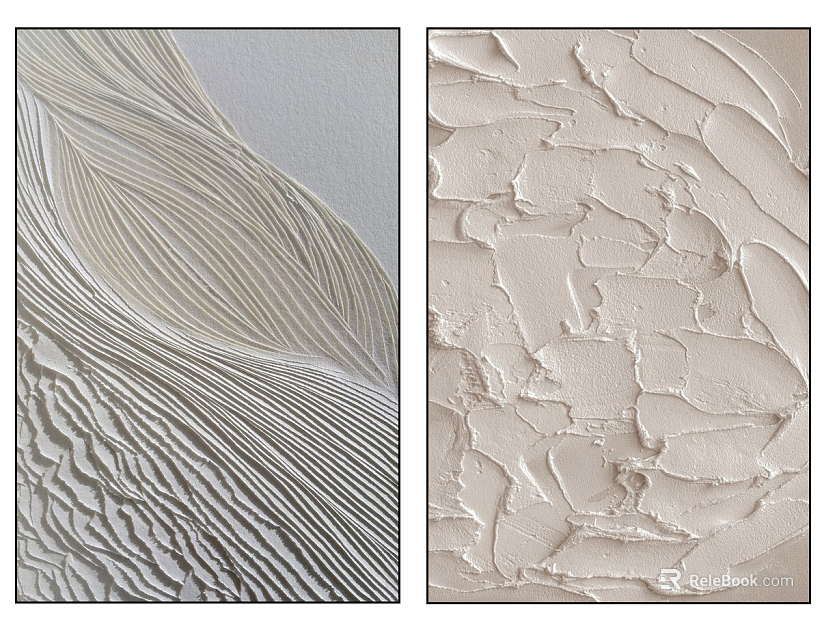 three-dimensional physical painting texture