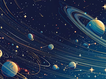 interstellar universe mural texture (ID:ffach430475)