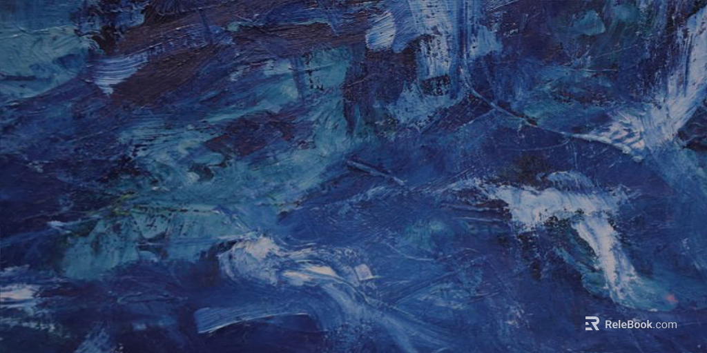 Blues Abstract Oil Painting Wall Decoration Painting texture