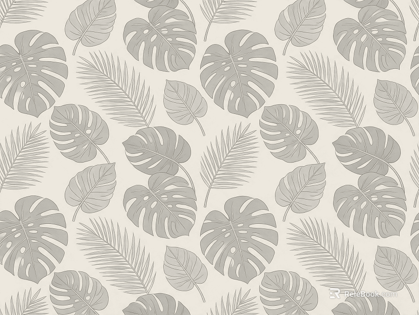 Light rice Chinese flower pattern wallpaper texture
