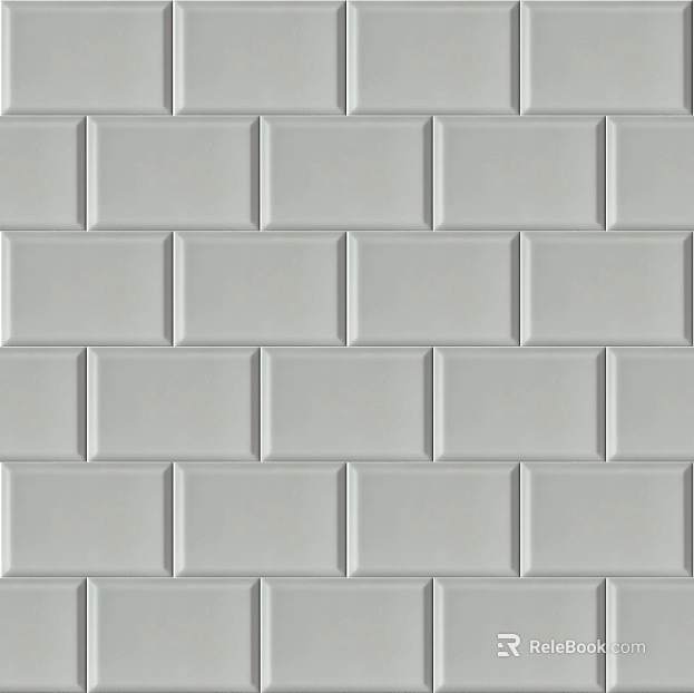 Brick wall white bright kitchen wall tile seamless texture