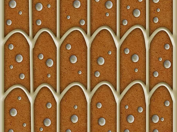Brown yellow gingerbread art brick background wall texture (ID:ffaeh541976)