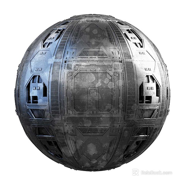 Sci-Fi Exterior Wall PBR texture