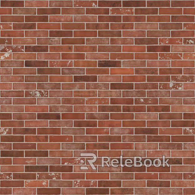 Brick wall ochre tricolor full-body brick texture
