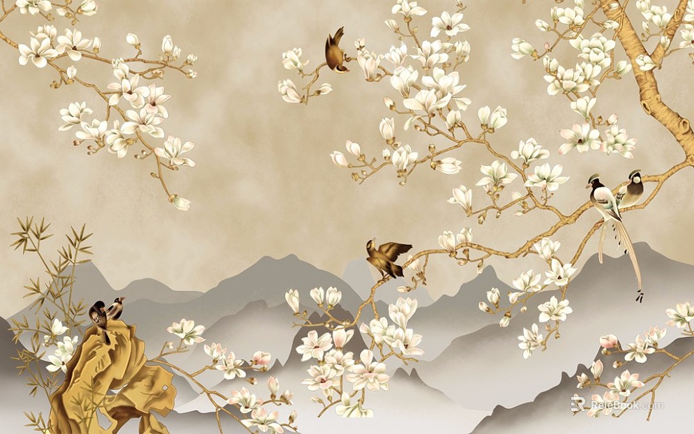animal and plant pattern texture
