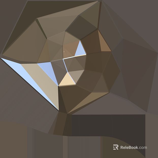 Light color geometric cut glass decorative surface texture