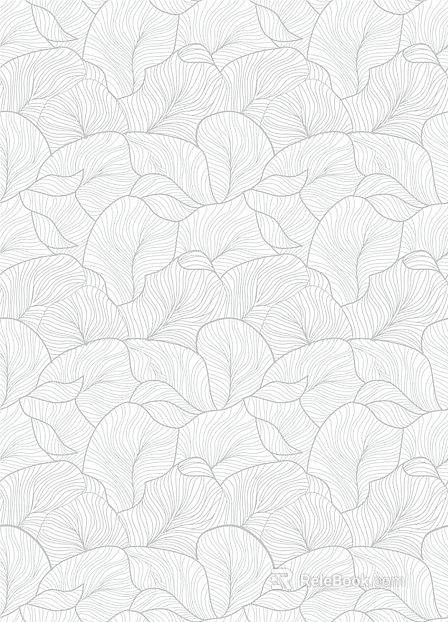 Plant print wallpaper texture