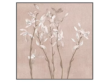 Morandi color orchid plant decorative painting texture (ID:ffaeh437839)