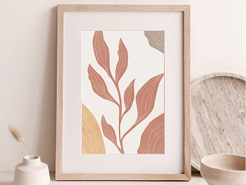 Morandi color plant decorative painting living room texture (ID:ffaeh384406)