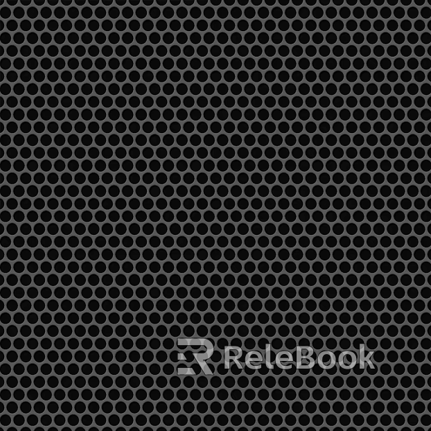 Perforated plate metal texture