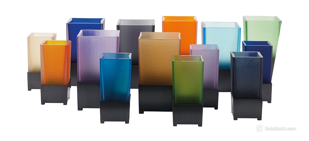 Multicolor Frosted Glass Decorative Ornaments texture