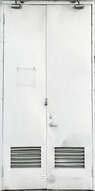 Fireproof and explosion-proof metal door texture