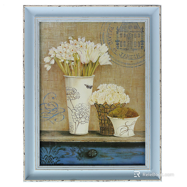 Plant painting texture