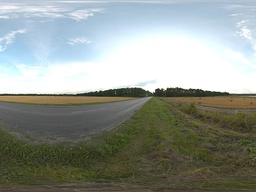 Outdoor Field Road Sunrise HDR texture (ID:ffabg46891)