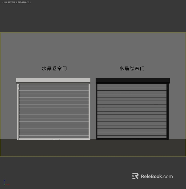 Black and white crystal rolling door shops texture
