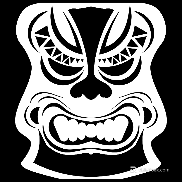 Tattoo black and white mask pattern texture pattern graphics texture