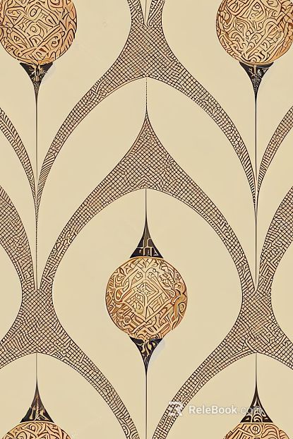 Light luxury wallpaper pattern European simple geometric pattern texture