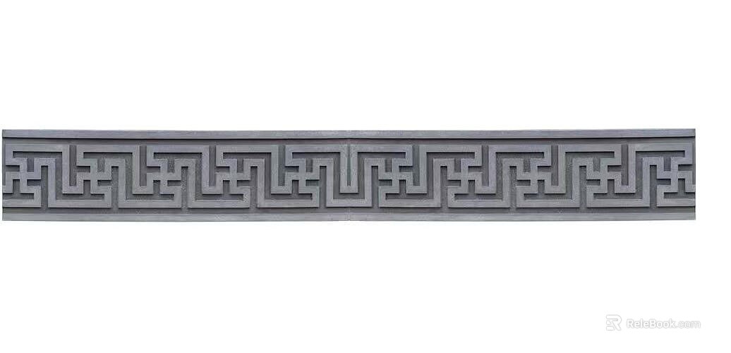 Green gray Chinese brick wall waist line texture