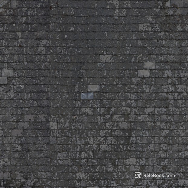 Culture stone black culture brick texture