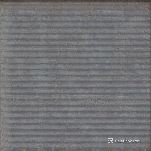 Grey old metal corrugated board industrial wall texture