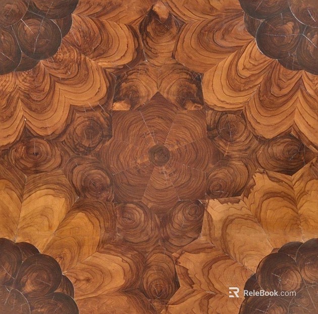 Olive wood rosette texture