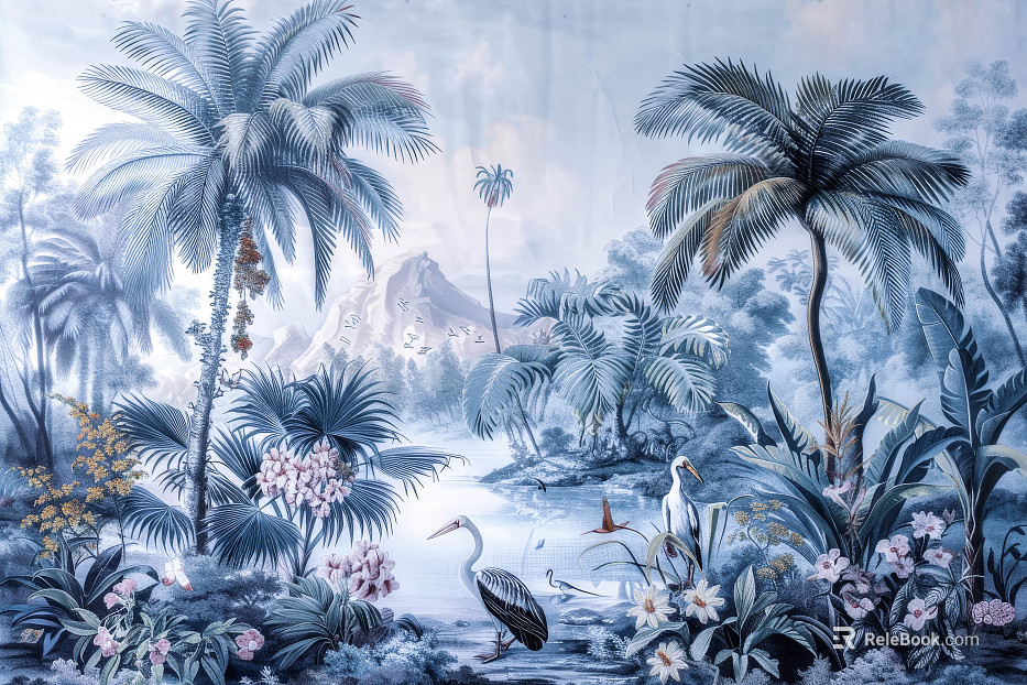 animal and plant pattern texture