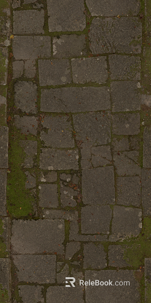 grass-planting brick texture