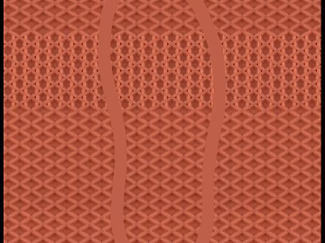 Orange rubber non-slip mat bathroom floor texture (ID:ffaeh814886)