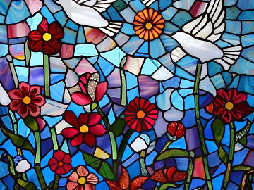 Stained Glass texture (ID:ffach068434)