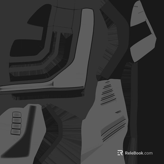 Gray Black Tech Wind Bump Map texture