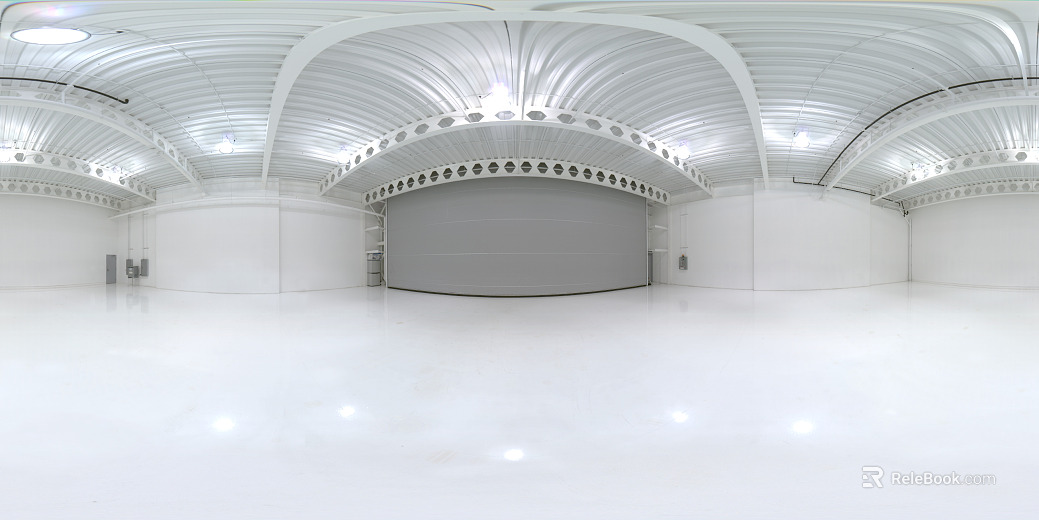 Clean warehouse hangar HDR texture