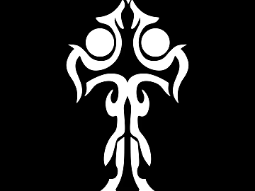 Tattoo black and white mask pattern texture (ID:ffach673084)