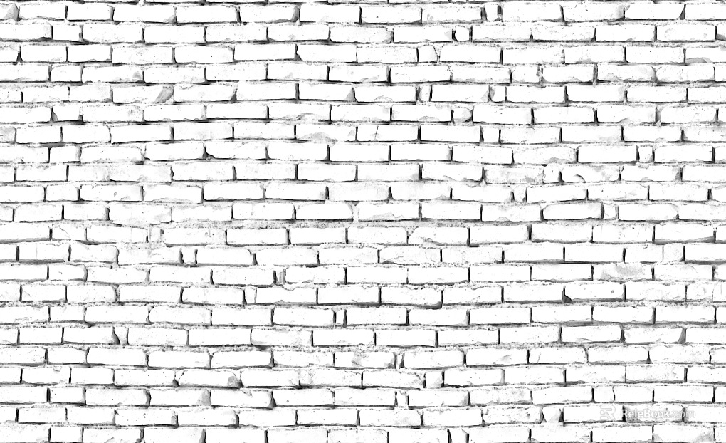 Brick wall white bump texture brick texture