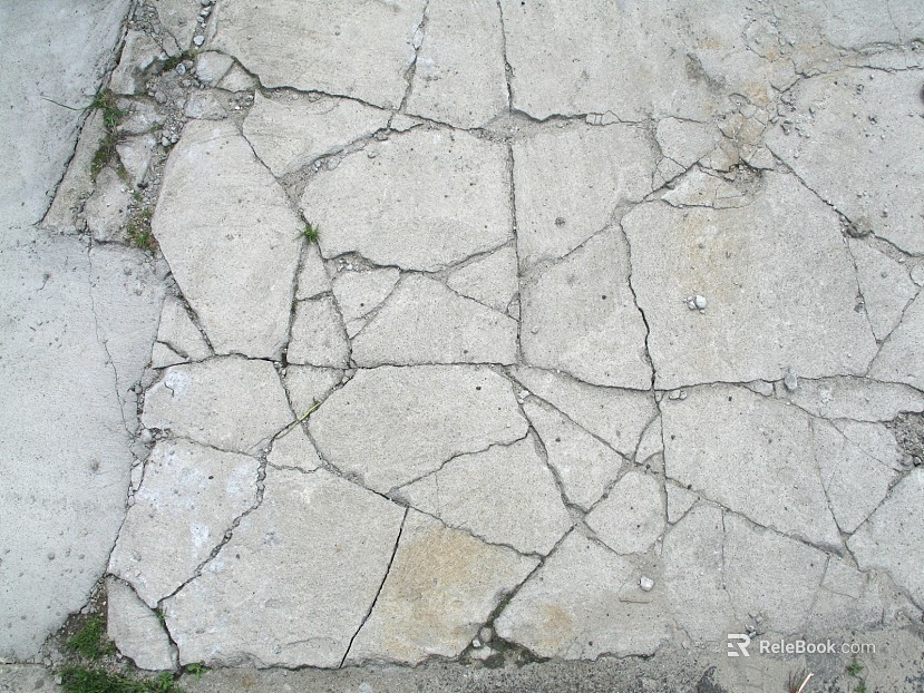 cement ground crack texture