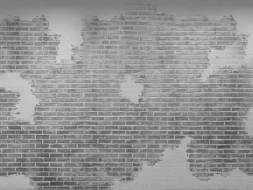 Brick wall white dirty old 3d model