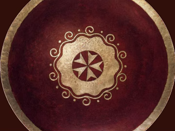 Retro Red Gold Shield Decoration Component texture (ID:ffaeh896032)