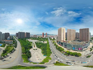 HDR urban ecological greening panorama texture (ID:ffach685003)