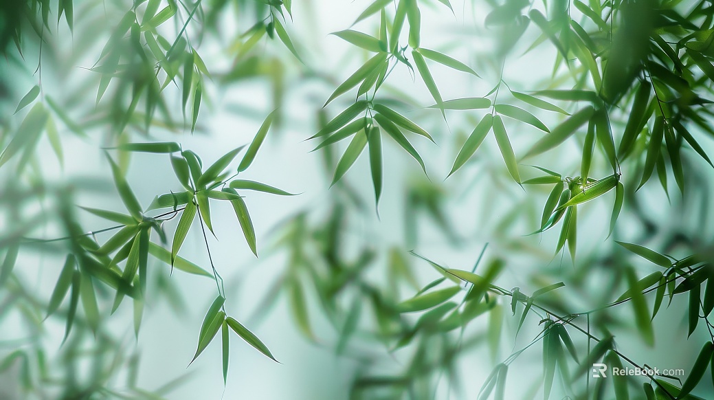 New Chinese bamboo background wall texture