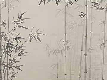 Chinese Zen bamboo mural texture (ID:ffach102748)
