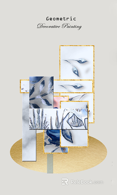 three-dimensional physical painting texture