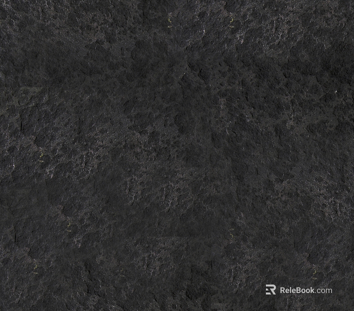Black Rock Wall Ground Stone texture